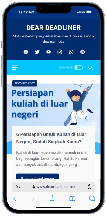 Blog Edukasi & Layanan Terjemahan mobile
