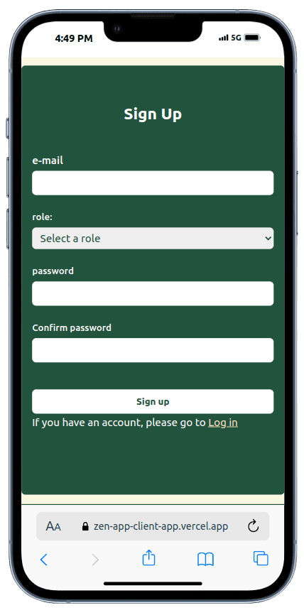 Portfolio Webdev Custom Media Sosial Kesehatan Mental Mobile View