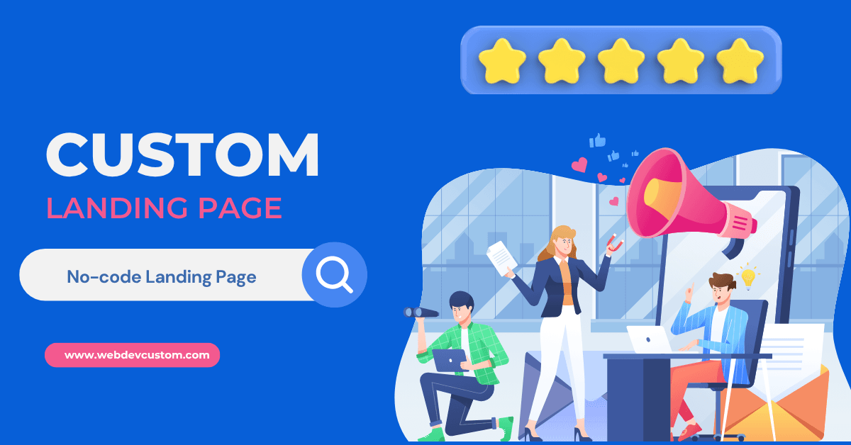 Webdev Custom: Review Platform Landing Page No Code